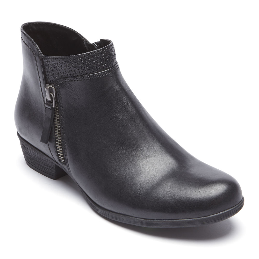 Booties Rockport Mulher Pretas - Carly - 63472PLBX